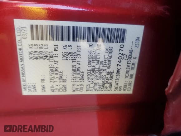 ✅ 2021 Nissan Rogue SL • VIN: 5N1AT3CB9MC740270 • Лот: 91835355. Опубликован ранее на Copart с пробегом 115 128 миль. Бесплатный доступ к архиву аукционных продаж из США и подробный отчёт об истории автомобиля на DreamBid. Изображение 13.