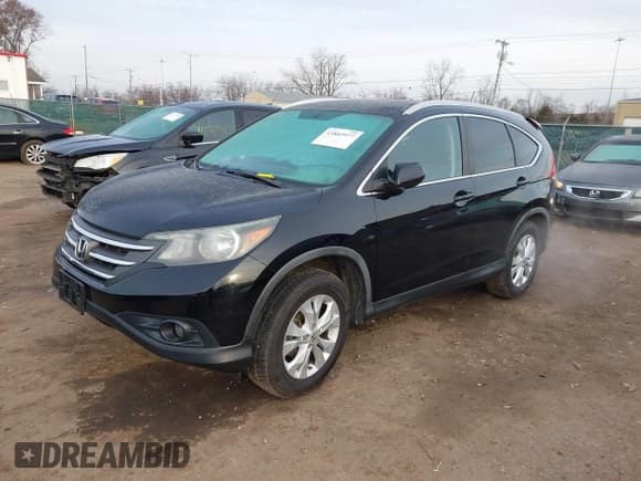 ✅ 2013 Honda CR-V EX-L • VIN: 2HKRM4H73DH614909 • Lot: 43802977. Listed on IAAI with 158,026 mi. Free auction sales archive from the USA and detailed vehicle history report at DreamBid. Image 2.