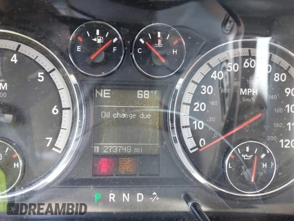 ✅ 2009 Dodge 1500 Laramie • VIN: 1D3HB13T19S710624 • Lot: 43171323. Wystawiony na IAAI z przebiegiem 273 748 mil. Bezpłatny archiwum sprzedaży aukcyjnych z USA i szczegółowy raport historii pojazdu na DreamBid. Zdjęcie 7.