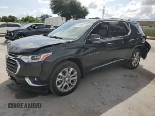 2021 Chevrolet Traverse Premier с VIN 1GNERKKW4MJ146479, выставлен на аукционе Copart как лот 70419845 с пробегом 35 468 миль миль и Списание • Salvage title. История ставок и продаж доступна на DreamBid. Изображение 1.