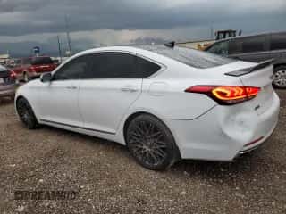 2015 Hyundai Genesis 3.8L z VIN KMHGN4JEXFU061998, wystawiony jako Copart lot #57831524 z przebiegiem 82 310 mil mil oraz Czysty tytuł • Clean title. Historia ofert i sprzedaży dostępna na DreamBid. Obrazek 2.