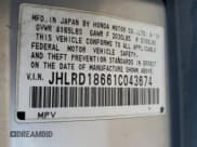 ✅ 2001 Honda CR-V EX • VIN: JHLRD18661C043674 • Лот: 71880955. Опубликован ранее на Copart с пробегом 190 531 миль. Бесплатный доступ к архиву аукционных продаж из США и подробный отчёт об истории автомобиля на DreamBid. Изображение 13.