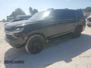 2022 Chevrolet Tahoe Commercial с VIN 1GNSCLED1NR162856, выставлен на аукционе Copart как лот 66150215 с пробегом 75 287 миль миль и Списание • Salvage title. История ставок и продаж доступна на DreamBid. Изображение 1.