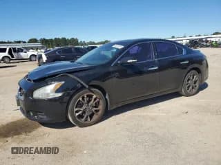 ✅ 2014 Nissan Maxima SV • VIN: 1N4AA5AP7EC910945 • Lot: 90675385. Listed on Copart with 181,841 mi. Free auction sales archive from the USA and detailed vehicle history report at DreamBid. Image 1.