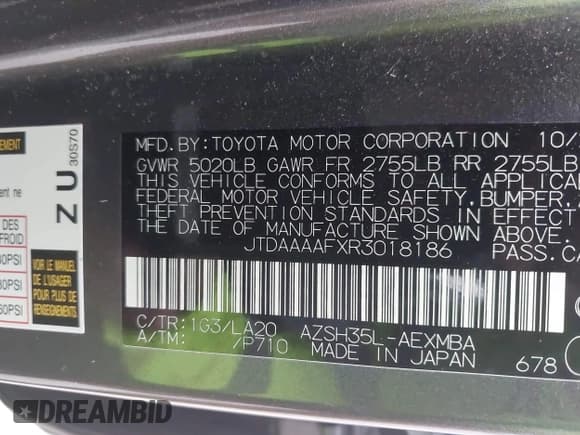✅ 2024 Toyota Crown XLE • VIN: JTDAAAAFXR3018186 • Lot: 42465686. Wystawiony na IAAI z przebiegiem 19 776 mil. Bezpłatny archiwum sprzedaży aukcyjnych z USA i szczegółowy raport historii pojazdu na DreamBid. Zdjęcie 9.