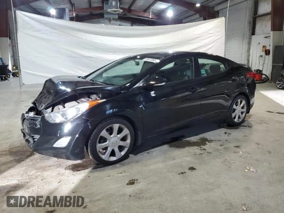 ✅ 2013 Hyundai Elantra Limited • VIN: 5NPDH4AE0DH331083 • Lot: 89573995. Listed on Copart with 100,842 mi. Free auction sales archive from the USA and detailed vehicle history report at DreamBid. Image 1.