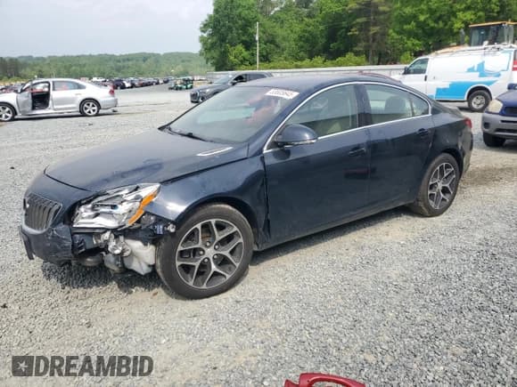 ✅ 2017 Buick Regal Sport Touring • VIN: 2G4GL5EXXH9166547 • Lot: 53605645. Listed on Copart with 123,318 mi. Free auction sales archive from the USA and detailed vehicle history report at DreamBid. Image 1.