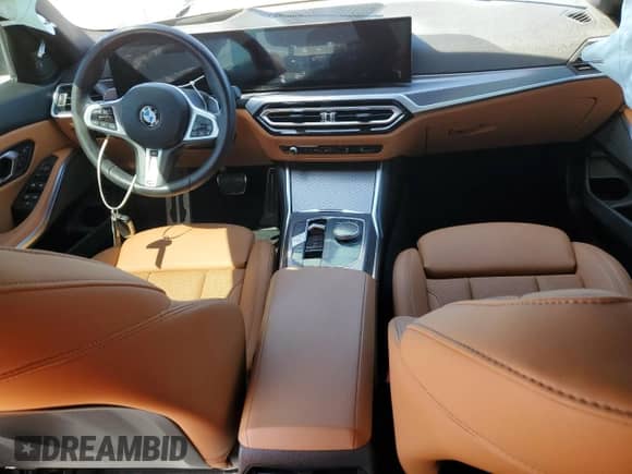 2024 BMW 3 Series M340i with VIN 3MW49FS05R8E12423, listed as a Copart auction lot 49777375 with Not provided miles and Salvage title. Bid and sale history available at DreamBid. Image 8.