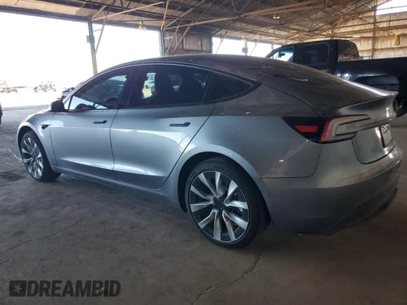 ✅ 2025 Tesla Model 3 Long Range • VIN: 5YJ3E1EA2SF047928 • Lot: 82538855. Listed on Copart with 3,041 mi. Free auction sales archive from the USA and detailed vehicle history report at DreamBid. Image 2.