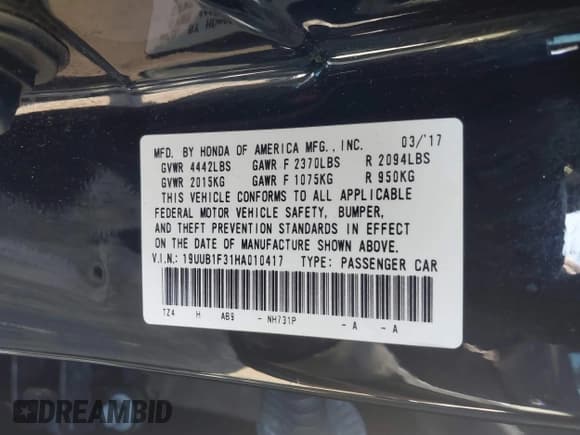 ✅ 2017 Acura TLX • VIN: 19UUB1F31HA010417 • Lot: 43052796. Wystawiony na IAAI z przebiegiem 108 519 mil. Bezpłatny archiwum sprzedaży aukcyjnych z USA i szczegółowy raport historii pojazdu na DreamBid. Zdjęcie 9.