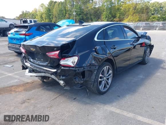 2022 Chevrolet Malibu LT with VIN 1G1ZD5ST0NF167620, listed as a IAAI auction lot 43204933 with 83,542 mi miles and . Bid and sale history available at DreamBid. Image 4.