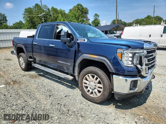✅ 2023 GMC Sierra 2500HD SLT • VIN: 1GT49NEY4PF154351 • Lot: 63714615. Listed on Copart with 46,968 mi. Free auction sales archive from the USA and detailed vehicle history report at DreamBid. Image 4.