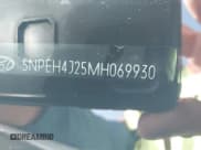 ✅ 2021 Hyundai Sonata Limited • VIN: 5NPEH4J25MH069930 • Lot: 43177990. Listed on IAAI with 44,083 mi. Free auction sales archive from the USA and detailed vehicle history report at DreamBid. Image 9.