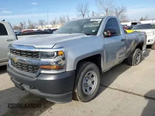 2018 Chevrolet Silverado 1500 Work Truck z VIN 1GCNKNEC7JZ145467, wystawiony jako Copart lot #43839114 z przebiegiem 140 137 mil mil oraz Szkoda całkowita • Salvage title. Historia ofert i sprzedaży dostępna na DreamBid. Obrazek 1.