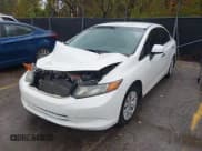 ✅ 2012 Honda Civic LX • VIN: 19XFB2F55CE054621 • Lot: 43514382. Listed on IAAI with 167,000 mi. Free auction sales archive from the USA and detailed vehicle history report at DreamBid. Image 2.