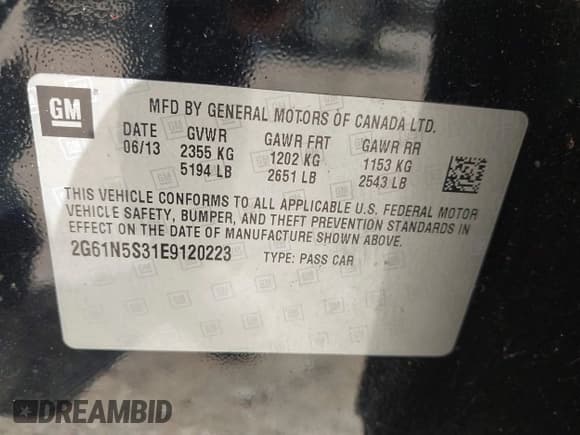 ✅ 2014 Cadillac XTS Luxury • VIN: 2G61N5S31E9120223 • Lot: 42921662. Wystawiony na IAAI z przebiegiem 216 899 mil. Bezpłatny archiwum sprzedaży aukcyjnych z USA i szczegółowy raport historii pojazdu na DreamBid. Zdjęcie 9.