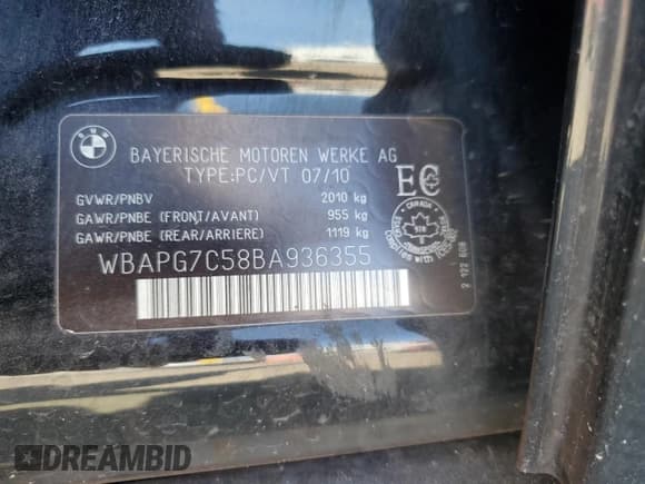 ✅ 2011 BMW 3 Series 323i • VIN: WBAPG7C58BA936355 • Lot: 81053305. Wystawiony na Copart z przebiegiem Nie podano. Bezpłatny archiwum sprzedaży aukcyjnych z USA i szczegółowy raport historii pojazdu na DreamBid. Zdjęcie 12.