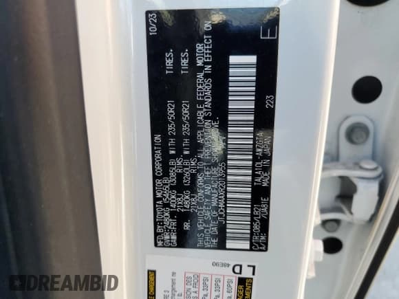 ✅ 2024 Lexus RX 350 • VIN: JTJCHMAAXR2013955 • Лот: 67059515. Опубликован ранее на Copart с пробегом 8 871 миль. Бесплатный доступ к архиву аукционных продаж из США и подробный отчёт об истории автомобиля на DreamBid. Изображение 14.