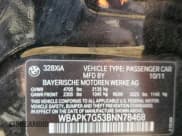 ✅ 2011 BMW 3 Series 328i xDrive • VIN: WBAPK7G53BNN78468 • Лот: 92660965. Опубликован ранее на Copart с пробегом 115 918 миль. Бесплатный доступ к архиву аукционных продаж из США и подробный отчёт об истории автомобиля на DreamBid. Изображение 12.