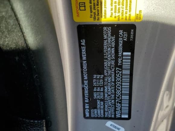 ✅ 2016 BMW 6 Series 650i xDrive • VIN: WBA6F7C58GD930527 • Лот: 75090894. Опубликован ранее на Copart с пробегом 25 200 миль. Бесплатный доступ к архиву аукционных продаж из США и подробный отчёт об истории автомобиля на DreamBid. Изображение 12.