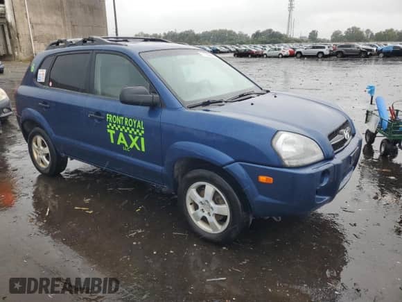 2006 Hyundai Tucson GL with VIN KM8JM12B36U375035, listed as a Copart auction lot 71706284 with 272,650 mi miles and Salvage title. Bid and sale history available at DreamBid. Image 4.
