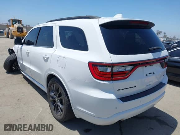 2021 Dodge Durango GT with VIN 1C4RDHDGXMC757865, listed as a IAAI auction lot 42725232 with 44,633 mi miles and . Bid and sale history available at DreamBid. Image 3.