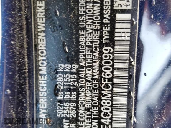 ✅ 2021 BMW 8 Series 840i • VIN: WBAAE4C08MCF60099 • Lot: 39080043. Wystawiony na Copart z przebiegiem 6 633 mil. Bezpłatny archiwum sprzedaży aukcyjnych z USA i szczegółowy raport historii pojazdu na DreamBid. Zdjęcie 12.