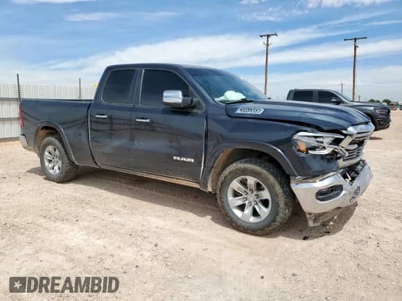 2020 Ram 1500 Laramie with VIN 1C6RREDT3LN260891, listed as a Copart auction lot 56818155 with 149,019 mi miles and Salvage title. Bid and sale history available at DreamBid. Image 4.