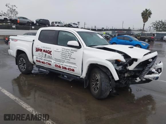 ✅ 2022 Toyota Tacoma TRD Off Road • VIN: 3TMCZ5AN1NM509349 • Lot: 43757147. Listed on IAAI with 24,320 mi. Free auction sales archive from the USA and detailed vehicle history report at DreamBid. Image 1.