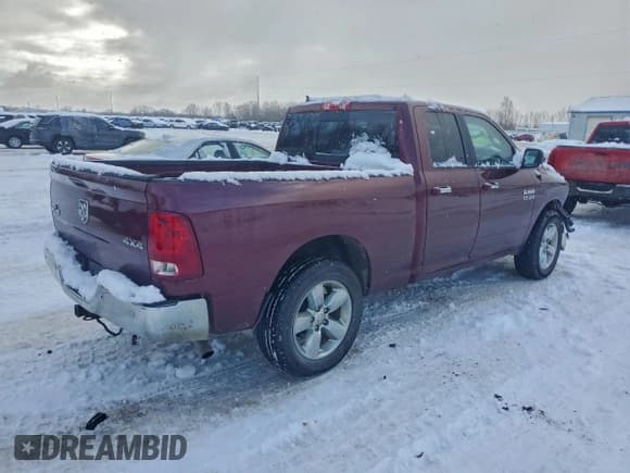 ✅ 2018 Ram 1500 Big Horn • VIN: 1C6RR7GG0JS310820 • Lot: 96525015. Listed on Copart with 167,411 mi. Free auction sales archive from the USA and detailed vehicle history report at DreamBid. Image 3.