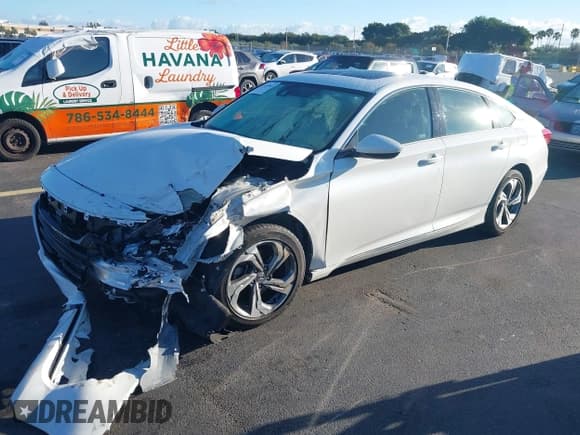 ✅ 2020 Honda Accord EX • VIN: 1HGCV1F47LA152517 • Lot: 43458903. Listed on IAAI with 18,962 mi. Free auction sales archive from the USA and detailed vehicle history report at DreamBid. Image 2.