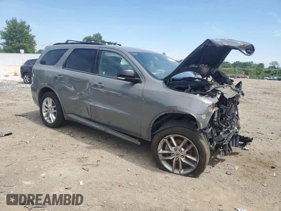 ✅ 2023 Dodge Durango GT Plus • VIN: 1C4RDJDG6PC637220 • Lot: 56154845. Listed on Copart with 59,381 mi. Free auction sales archive from the USA and detailed vehicle history report at DreamBid. Image 4.
