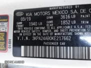 ✅ 2019 Kia Rio LX • VIN: 3KPA24AB0KE217662 • Лот: 43240555. Опубликован ранее на IAAI с пробегом 163 045 миль. Бесплатный доступ к архиву аукционных продаж из США и подробный отчёт об истории автомобиля на DreamBid. Изображение 9.