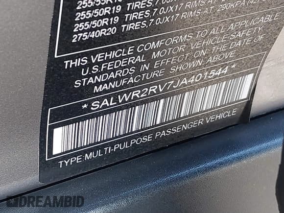 ✅ 2020 Land Rover Range Rover Sport HSE • VIN: SALWR2SU3LA743674 • Lot: 41300143. Listed on IAAI with 66,126 mi. Free auction sales archive from the USA and detailed vehicle history report at DreamBid. Image 9.