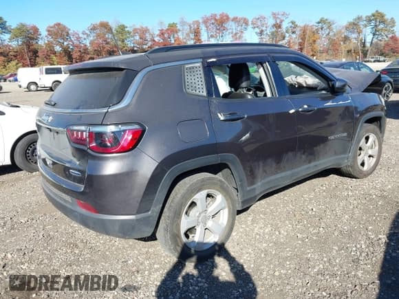 ✅ 2021 Jeep Compass Latitude • VIN: 3C4NJDBB8MT537958 • Lot: 40705924. Listed on IAAI with 73,319 mi. Free auction sales archive from the USA and detailed vehicle history report at DreamBid. Image 4.