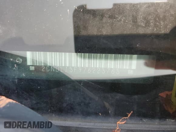 ✅ 2007 Chevrolet Equinox LS • VIN: 2CNDL13F976223763 • Лот: 59343305. Опубликован ранее на Copart с пробегом 123 611 миль. Бесплатный доступ к архиву аукционных продаж из США и подробный отчёт об истории автомобиля на DreamBid. Изображение 13.