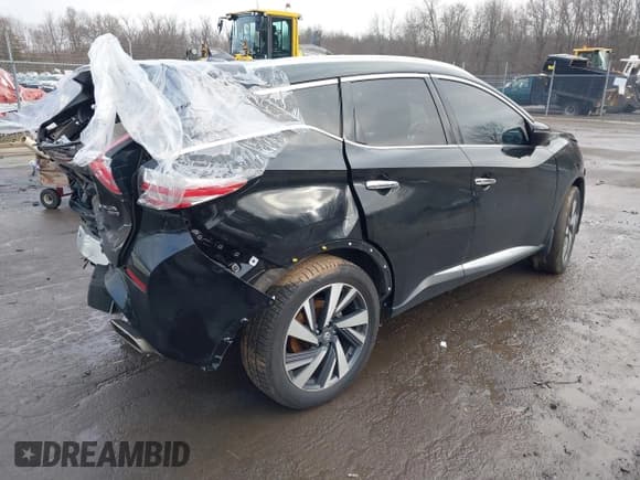 ✅ 2018 Nissan Murano SV • VIN: 5N1AZ2MH7JN128869 • Lot: 38634880. Listed on IAAI with 113,350 mi. Free auction sales archive from the USA and detailed vehicle history report at DreamBid. Image 4.