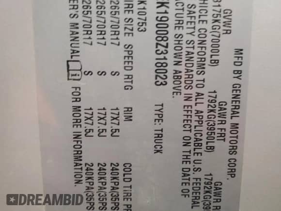 2008 GMC Sierra 1500 SLE1 с VIN 1GTEK19008Z318023, выставлен на аукционе Copart как лот 69865195 с пробегом 189 242 миль миль и Чистый • Clean title. История ставок и продаж доступна на DreamBid. Изображение 12.