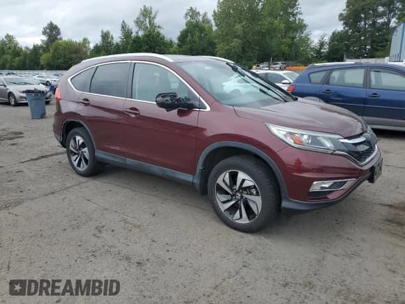 ✅ 2016 Honda CR-V Touring • VIN: 5J6RM4H91GL048728 • Lot: 68326835. Listed on Copart with 53,983 mi. Free auction sales archive from the USA and detailed vehicle history report at DreamBid. Image 4.