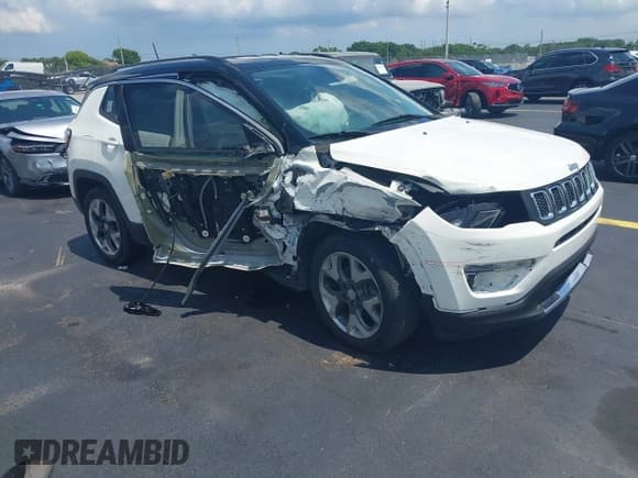 ✅ 2019 Jeep Compass Limited • VIN: 3C4NJCCBXKT725774 • Лот: 42347887. Опубликован ранее на IAAI с пробегом 43 472 миль. Бесплатный доступ к архиву аукционных продаж из США и подробный отчёт об истории автомобиля на DreamBid. Изображение 1.