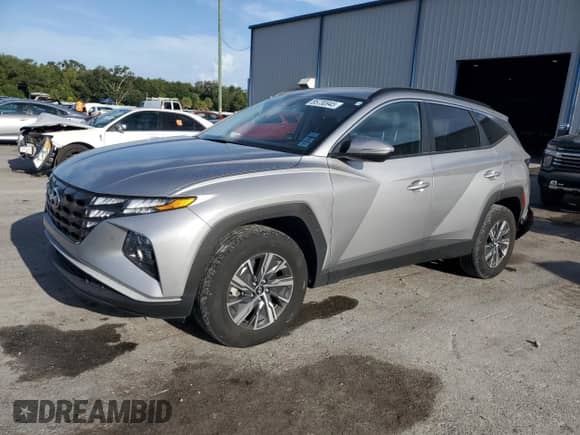 2023 Hyundai Tucson Blue z VIN KM8JBCA18PU123471, wystawiony jako Copart lot #85730945 z przebiegiem 29 261 mil mil oraz Szkoda całkowita • Salvage title. Historia ofert i sprzedaży dostępna na DreamBid. Obrazek 1.