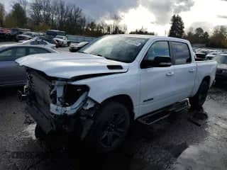 2021 Ram 1500 Big Horn с VIN 1C6SRFFM6MN766584, выставлен на аукционе Copart как лот 80332284 с пробегом 68 395 миль миль и Списание • Salvage title. История ставок и продаж доступна на DreamBid. Изображение 1.