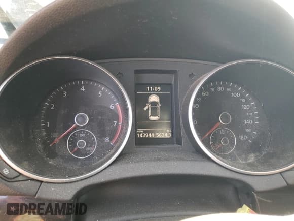 ✅ 2011 Volkswagen Golf GTI w/Sunroof PZEV • VIN: WVWHD7AJXBW291128 • Lot: 75254834. Listed on Copart with 143,944 mi. Free auction sales archive from the USA and detailed vehicle history report at DreamBid. Image 9.