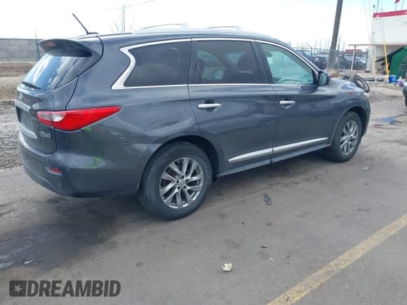 ✅ 2014 Infiniti QX60 • VIN: 5N1AL0MNXEC534058 • Lot: 41548576. Listed on IAAI with 164,028 mi. Free auction sales archive from the USA and detailed vehicle history report at DreamBid. Image 4.