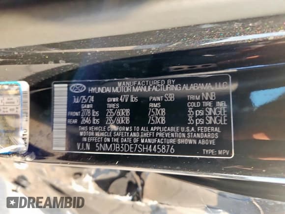 ✅ 2025 Hyundai Tucson SEL • VIN: 5NMJB3DE7SH445876 • Lot: 80882515. Listed on Copart with 18,902 mi. Free auction sales archive from the USA and detailed vehicle history report at DreamBid. Image 13.