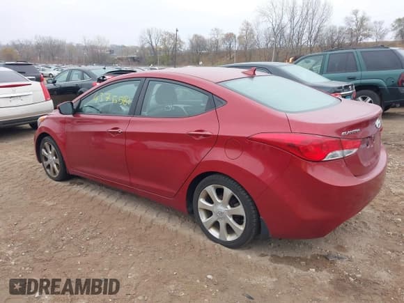 ✅ 2013 Hyundai Elantra GLS • VIN: KMHDH4AE7DU721485 • Lot: 43752080. Listed on IAAI with 119,234 mi. Free auction sales archive from the USA and detailed vehicle history report at DreamBid. Image 3.