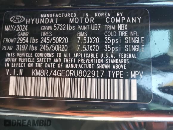 ✅ 2024 Hyundai Palisade Calligraphy • VIN: KM8R74GE0RU802917 • Лот: 80289614. Опубликован ранее на Copart с пробегом 5 354 миль. Бесплатный доступ к архиву аукционных продаж из США и подробный отчёт об истории автомобиля на DreamBid. Изображение 13.