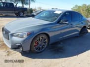 ✅ 2023 Infiniti Q50 Red Sport 400 • VIN: JN1FV7DP6PM570327 • Lot: 43657757. Wystawiony na IAAI z przebiegiem 8 941 mil. Bezpłatny archiwum sprzedaży aukcyjnych z USA i szczegółowy raport historii pojazdu na DreamBid. Zdjęcie 17.