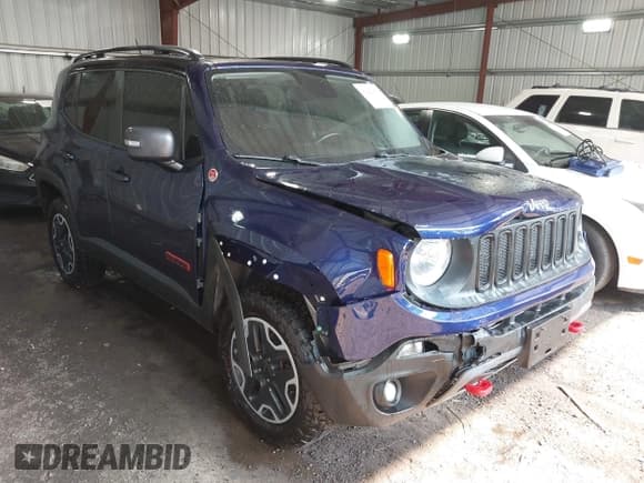 ✅ 2017 Jeep Renegade Trailhawk • VIN: ZACCJBCB5HPE71165 • Лот: 42422858. Опубликован ранее на IAAI с пробегом 112 851 миль. Бесплатный доступ к архиву аукционных продаж из США и подробный отчёт об истории автомобиля на DreamBid. Изображение 1.