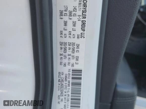 ✅ 2014 Dodge Durango SXT • VIN: 1C4RDJAG5EC524635 • Lot: 91896105. Wystawiony na Copart z przebiegiem 183 293 mil. Bezpłatny archiwum sprzedaży aukcyjnych z USA i szczegółowy raport historii pojazdu na DreamBid. Zdjęcie 13.